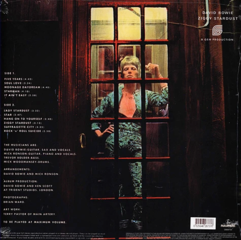 The Rise And Fall Of Ziggy Stardust And Spiders From Mars — David Bowie